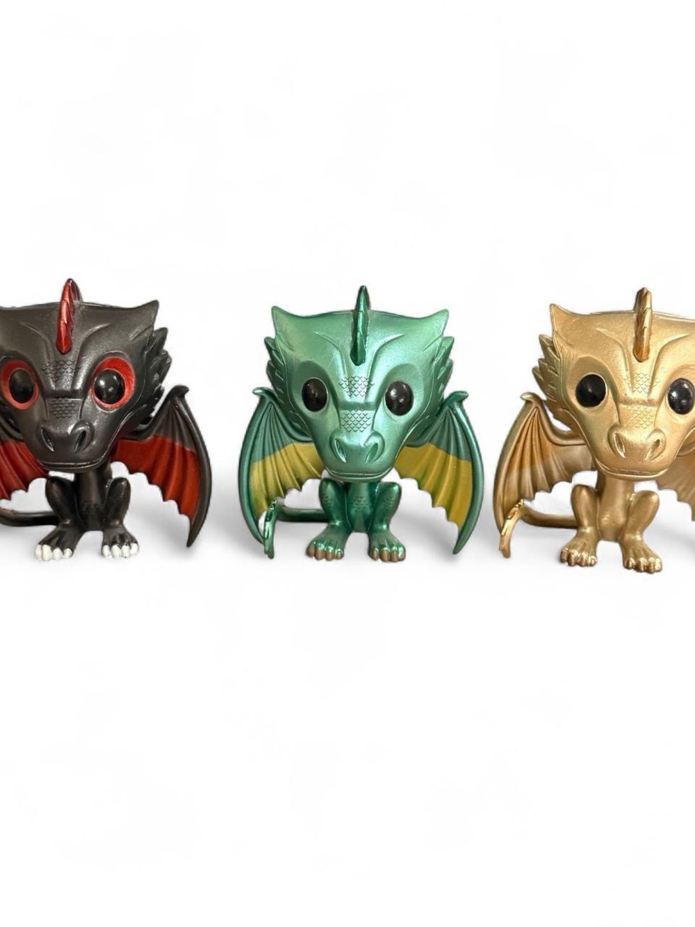 Funko Pop Game of Thrones Dragon Set Drogon Rhaegal Viserion GameStop Exclusive